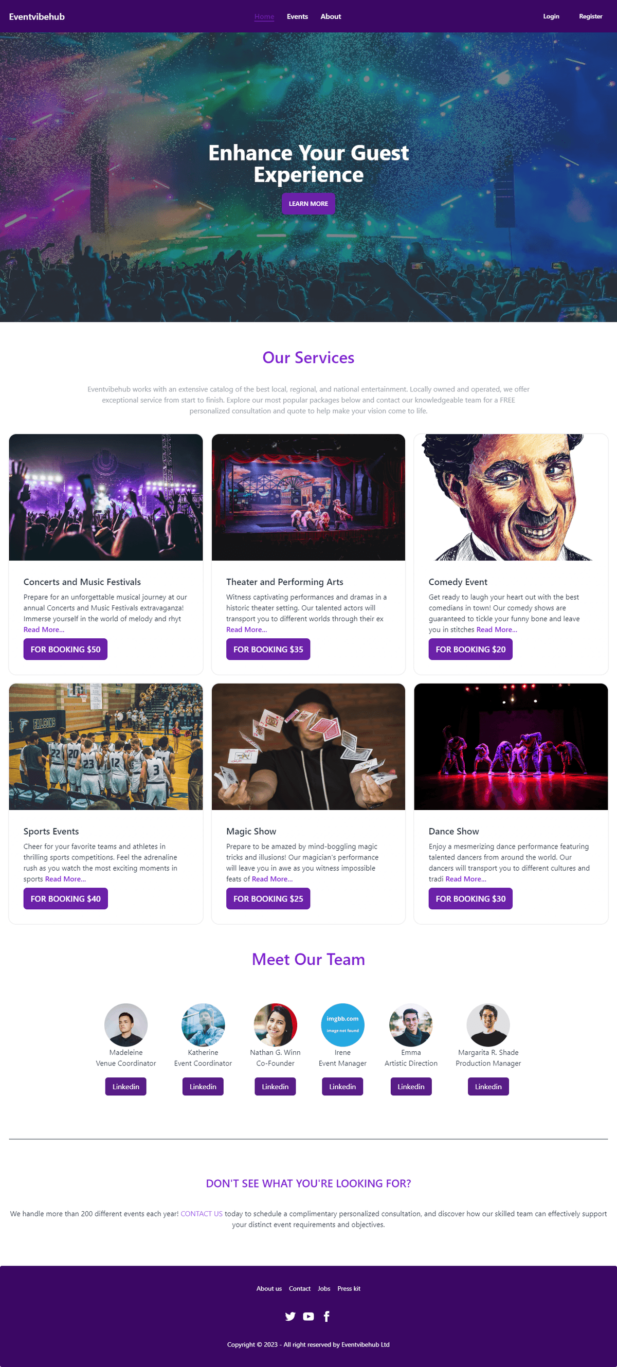 Event Vibe Hub - BRANDING Portfolio Project