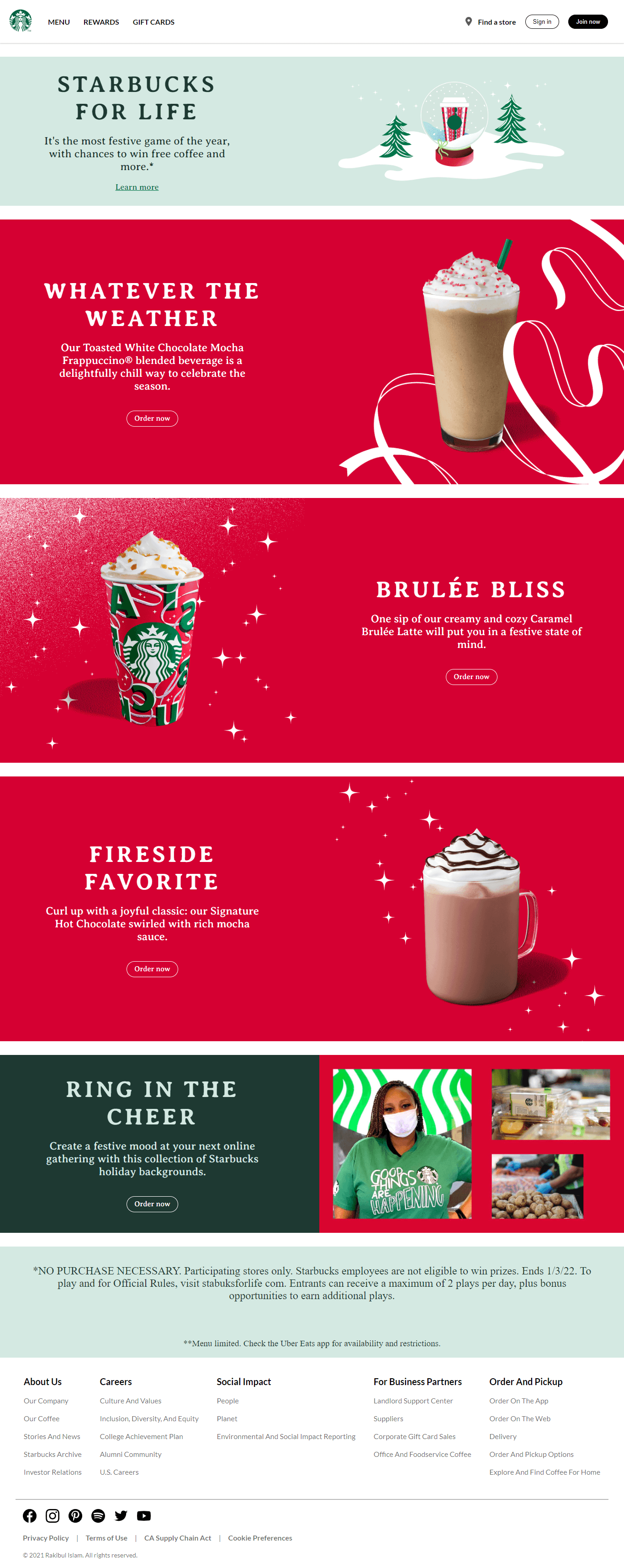Starbucks Web